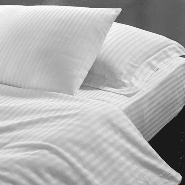 Bộ chăn ga gối T300 kẻ sọc 1cm