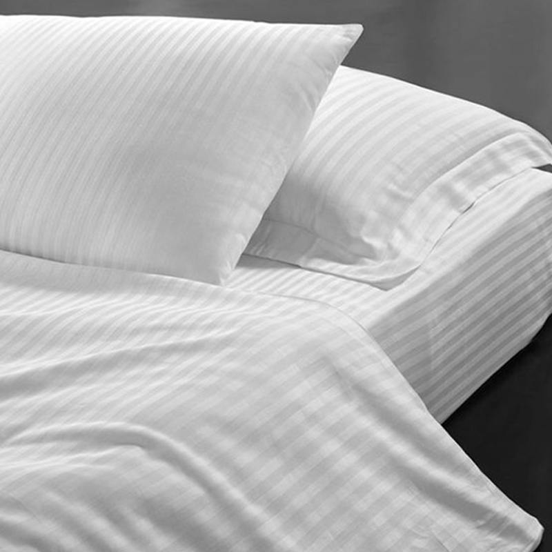 chăn ga gối T300 kẻ sọc 1cm kingsilk